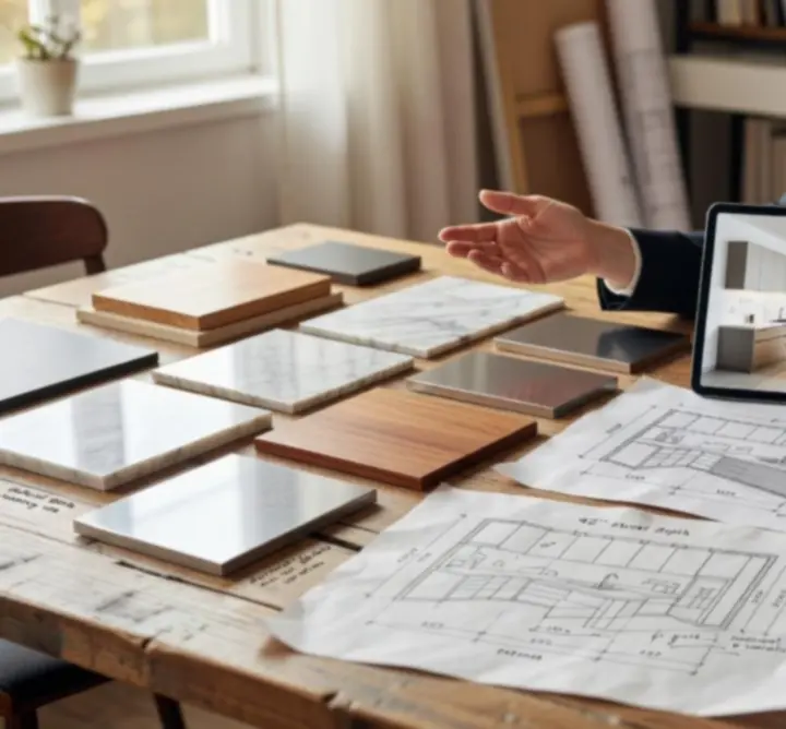 Prezentacja koncepcji układu kuchni oraz proponowane style wykończenia